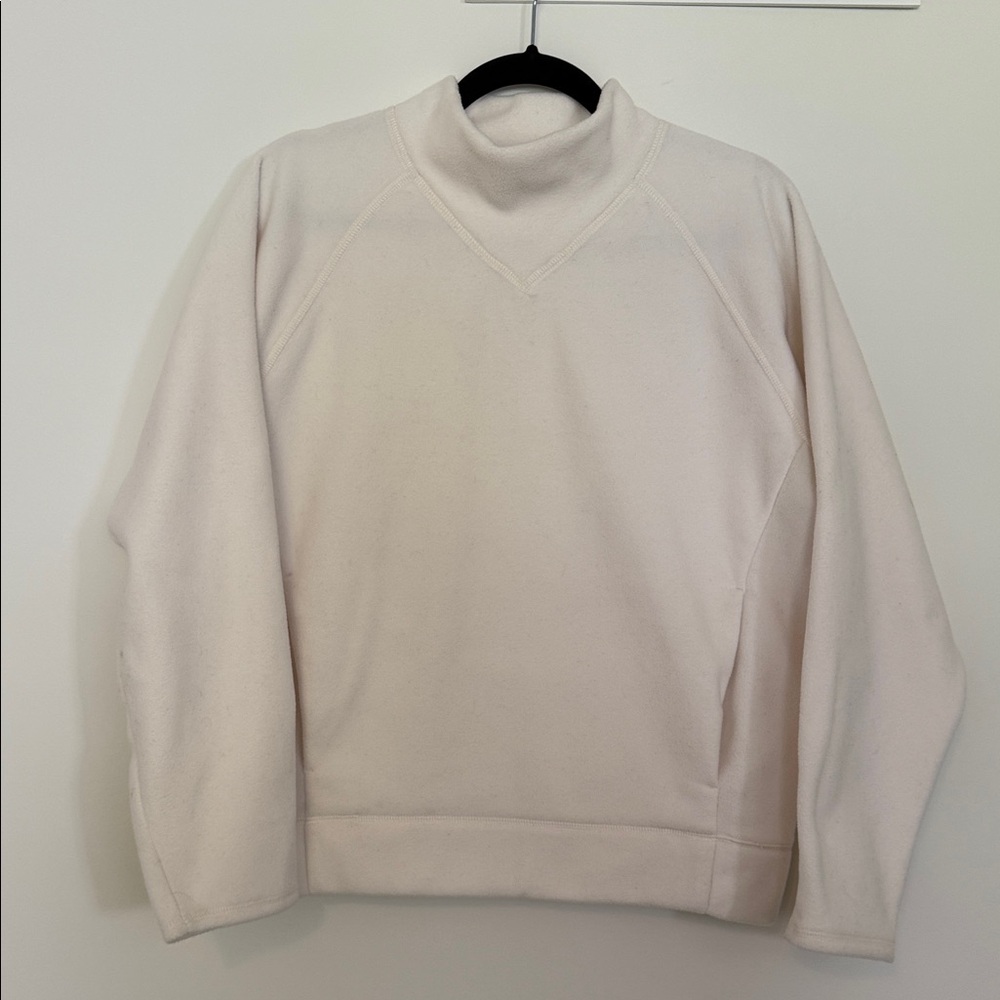 Kit & Ace Hygge Fleece Pullover Ivory - Size Medium